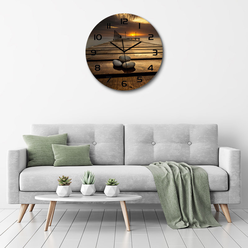 Jlyn Glass Wall Clock
