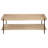 Coffee Table, Light Brown Rectangular Engineered Wood