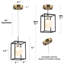 Luminaire suspendu rectangulaire à 1 lumière DEL Dennell