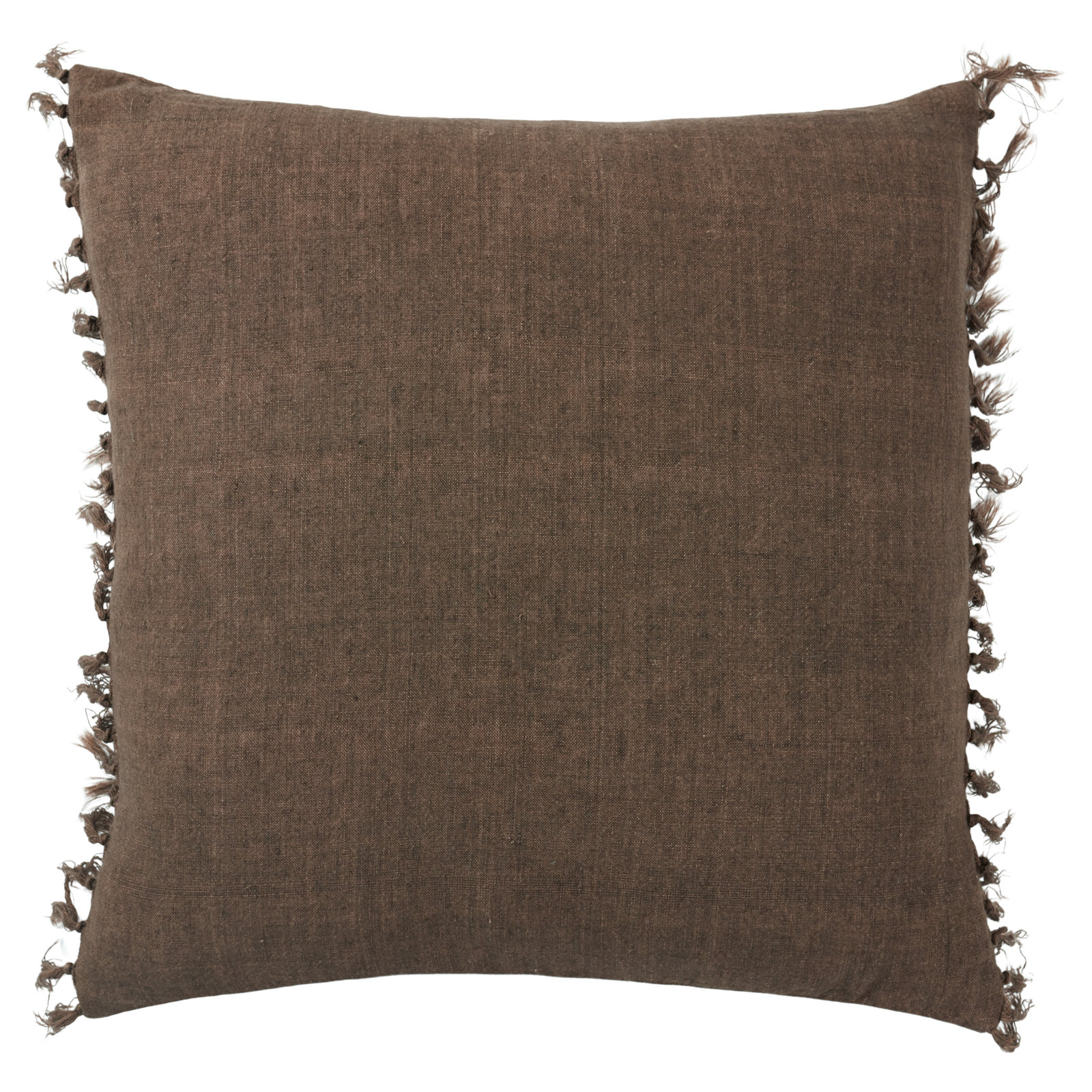 Sharron 20" x 20" Linen Pillow Cover, Pinecone, Down