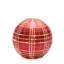 Globe à DEL en tissu écossais givré (ensemble de 2)