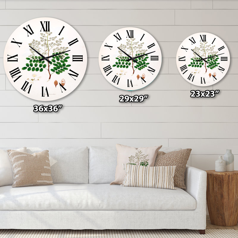 Vintage Botanicals - horloge murale, Moyenne
