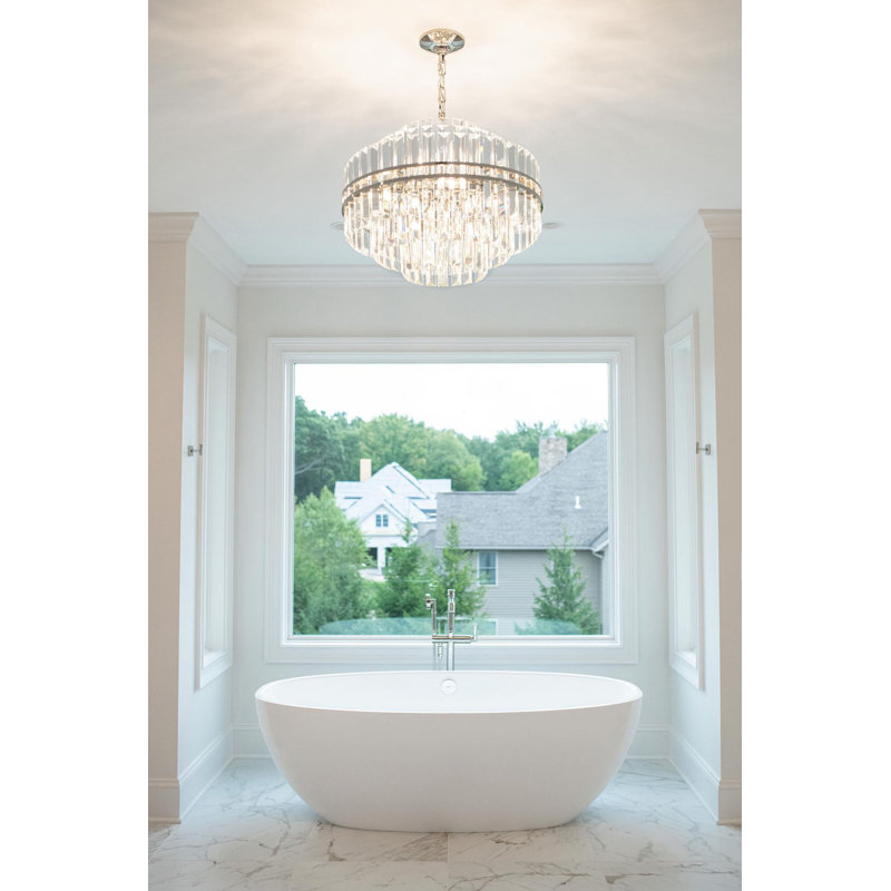Lustre 22 po Cleckler, H 20,5 po x l 22 po x P 22 po