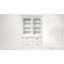 Halifax Jakeira Glass Display Hutch Unit Top 53.15" H x 57.09" W