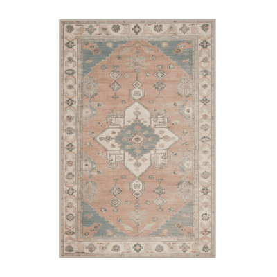 Machine Washable Afyon Beige Area Rug