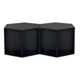 Jamie Faux Wood Hexagonal Side Tables