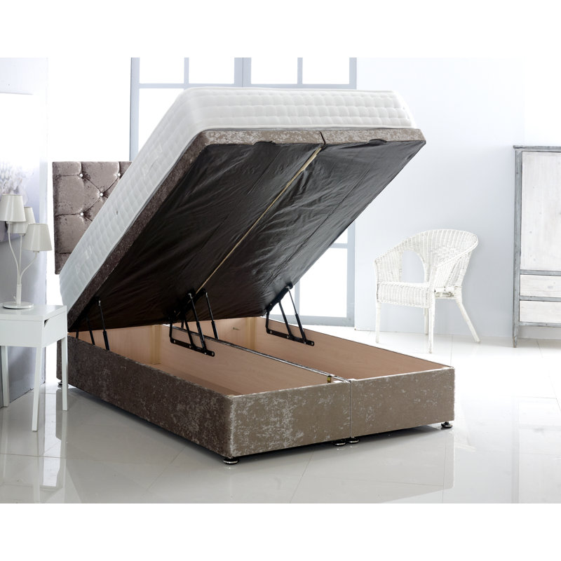 Marisol Upholstered Ottoman Storage Bed, Super King (6'), Truffle