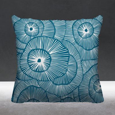 Flower Burst Indoor/Outdoor Throw Pillow