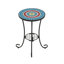 Table d'appoint de patio avec tablette
