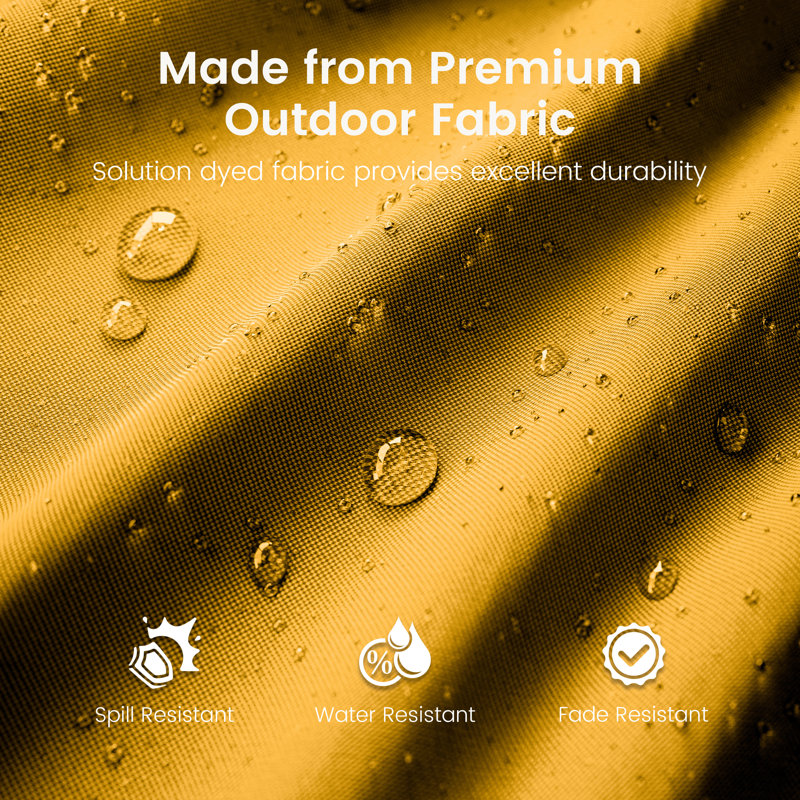 Outdoor Seat Cushions 3” Replacement Cushions Set, Yellow