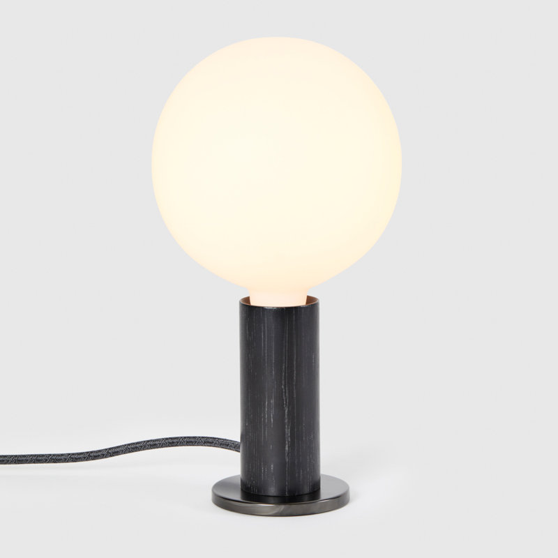 Knuckle Table Lamp, Blackened Oak