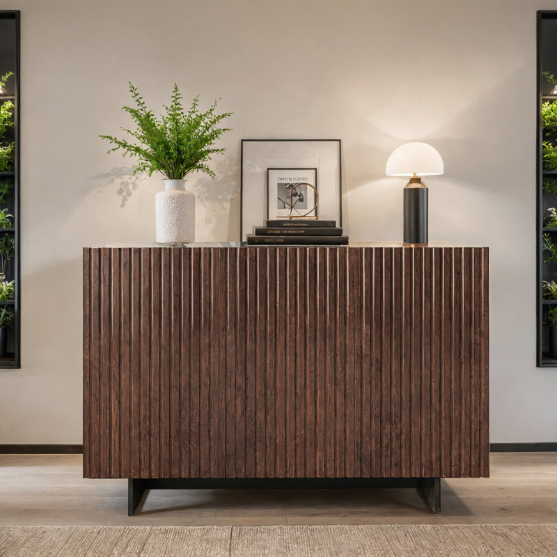 Armoire de rangement moderne à 3 portes, buffet pour couloir ou chambre à coucher