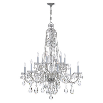 Rashad 12-Light Candle Style Tiered Chandelier