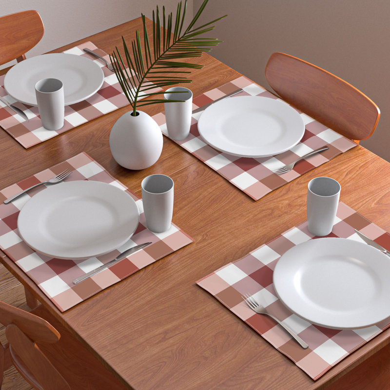 Cotton Patterned Rectangle Placemat