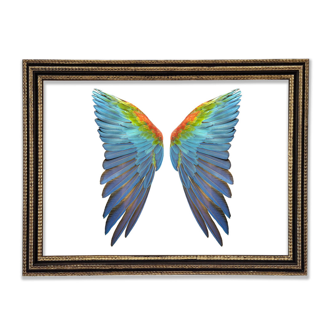 Papagei Vibrant Wings Gerahmter Druck