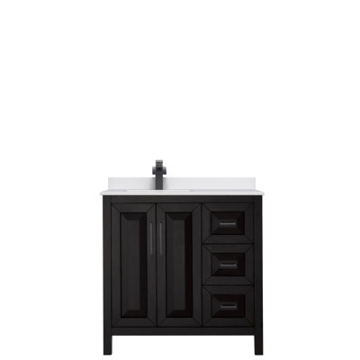 Daria 36'' Single Bathroom Vanity with Cultured Marble Top