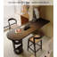 Table de bar multifonctionnelle en pin italien avec rangement-867439562