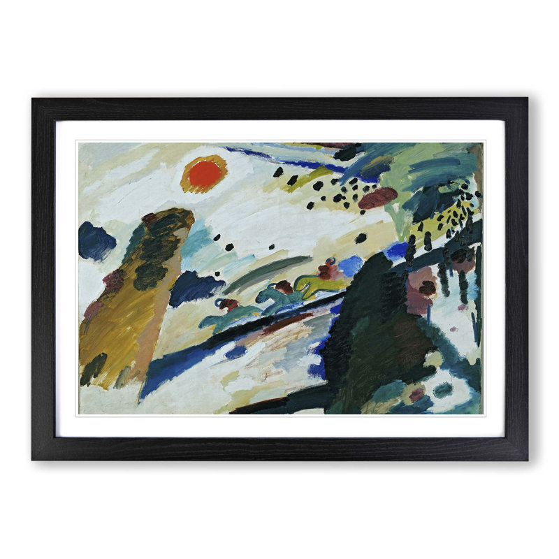 Wassily Kandinsky - Single Picture Frame Painting, Black