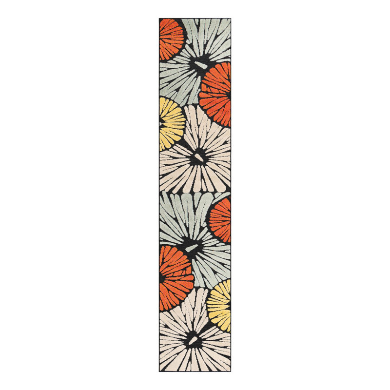 Tapis Bungalow Rose Cabana Caimin, Tapis de couloir 2 pi 7 po x 12 pi