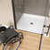 38'' W X 38'' D Acrylic Alcove White Shower Pan Single Threshold ADA Bathroom Shower Base Center Drain Shower Tray with Non-slip Design