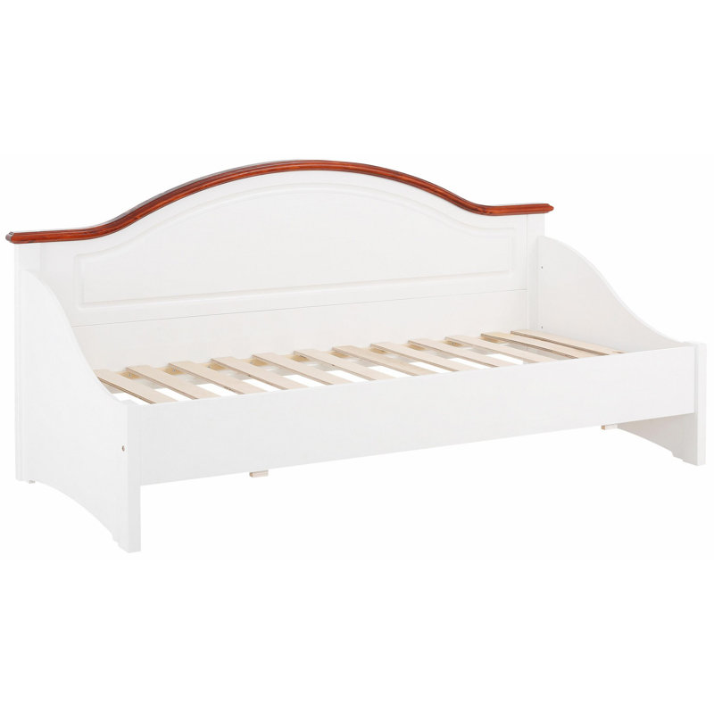 De Soto Solid Wood Daybed, White/Cherry