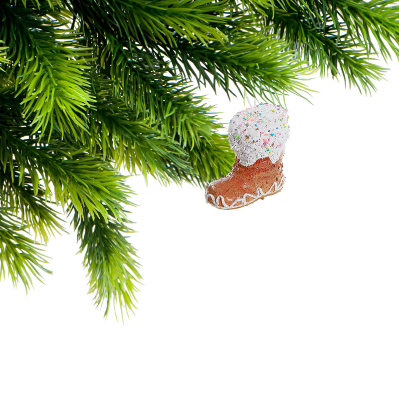 Gingerbread Boot Ornament - Set Of 12