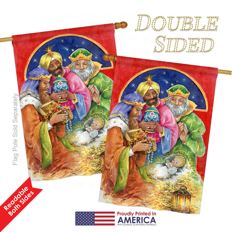 Double Sided Polyester, 18.5" H x 13" W