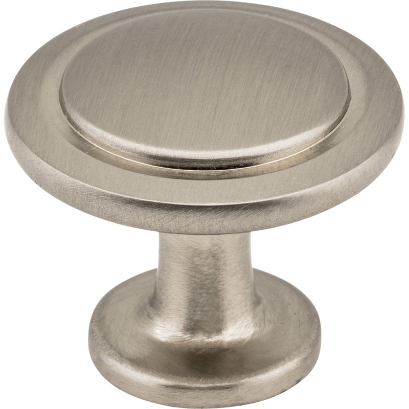 Gatsby 1 1/4" Diameter Mushroom Knob, Satin Nickel