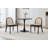 35.43" W Round Iron Dining Table