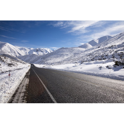 Snowy Mountains 1 Piece Wrapped Canvas Wall Art