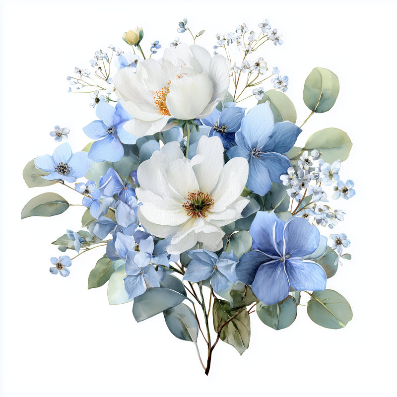 Blooming Rose Study Wrapped Canvas Wall Art, 20"W x 20"H x 1.5"D