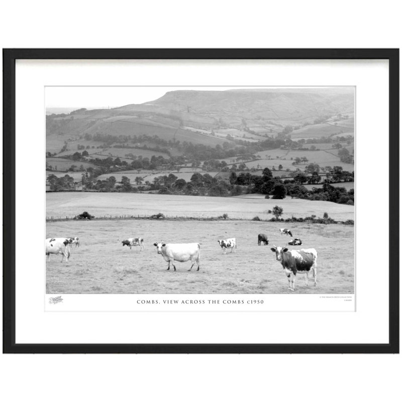 Combs, View Across The Combs C1950 - Single Picture Frame Print, 45cm H x 60cm W x 2.3cm D