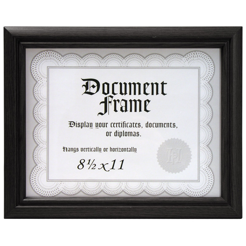Baldemar Wood Beveled Picture Frame, Black