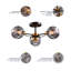 Rotan Glass Semi Flush Mount