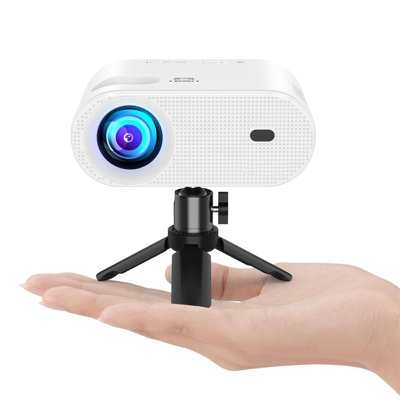 Mini Projector, Full HD 1080P Video Projector, Portable Outdoor Projector With Tripod, Kids Gift, Home Theater Movie Phone Projector Compatible With A -  BEACHWATER POOL & SPA, LLC, B0CD2BS3QX