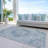 Machine Washable Indoor/Outdoor Claudian ACN1238 Blue Rug-103712540