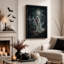 Art mural sur toile blanc-448499229