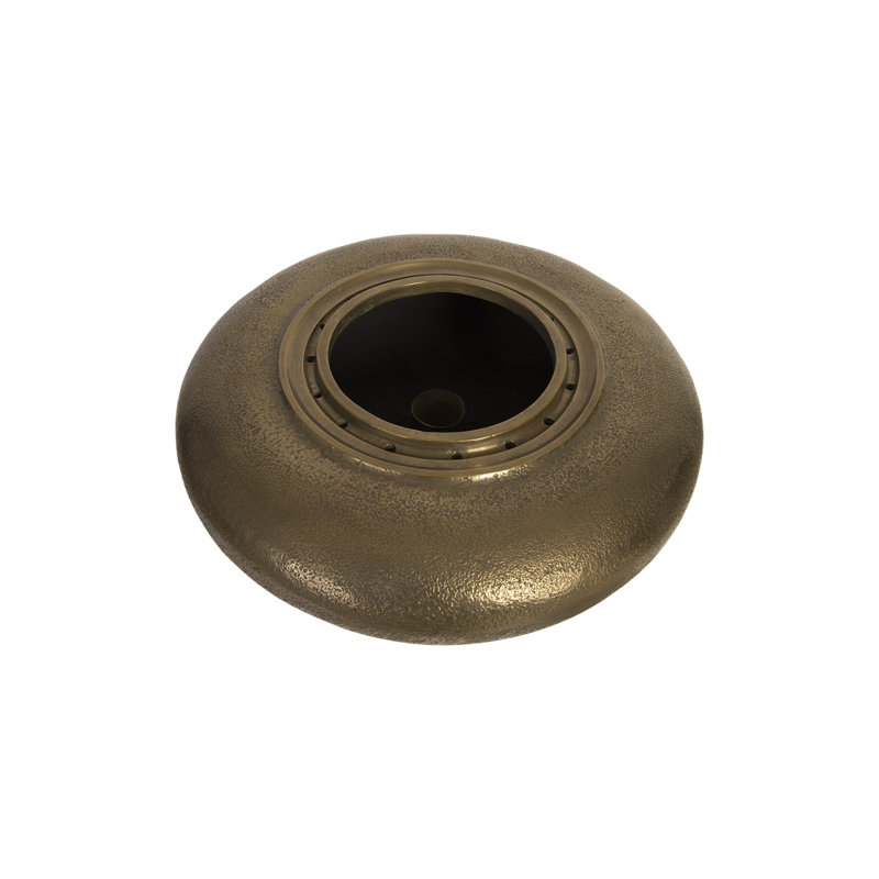 Heian Fountain, MD, Bronze Top, Brase Base, 17'' H X 24'' W X 24'' D, Bronze, Brass