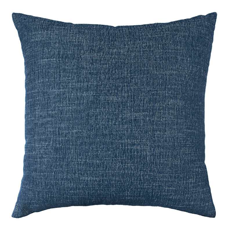 Legato Lumbar Indoor/Outdoor Pillow Cover & Insert, Navy, Rectangle 9" H x 19" W