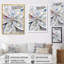 «White Cosmic Flowers - Fractals», reproduction d'art sur toile-993090666-993090677