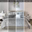 Édredon élégant / double avec tissu carré gris et argent à imprimé tonnerre-125074330-125074325