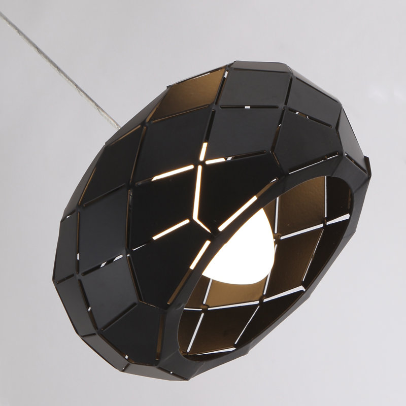 Luminaire suspendu en grappe 9 lumières Bixby, Noir