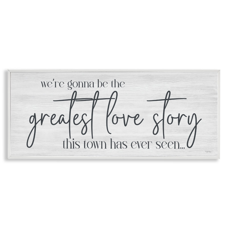 «Greatest Love Story Message», estampe numérique, conception de Susie Boyer, H 10 po x l 24 po