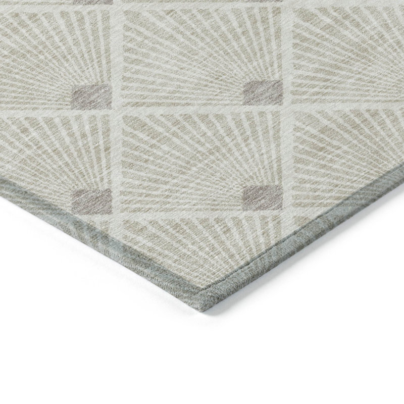Tapis intérieur / extérieur Ceion avec envers antidérapant, Rectangle 1 pi 8 po x 2 pi 6 po