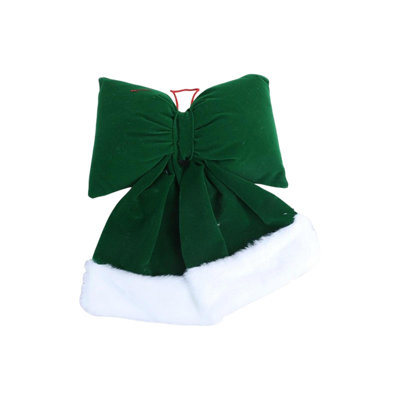 Christmas Bow Decoration Velvet Bow Pendant Decoration Window Decoration Christmas Tree Decoration