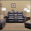 Causeuse inclinable avec housse de console centrale, housses de canapé inclinables extensibles (NOIR, housse de fauteuil inclinable 2 places avec console)