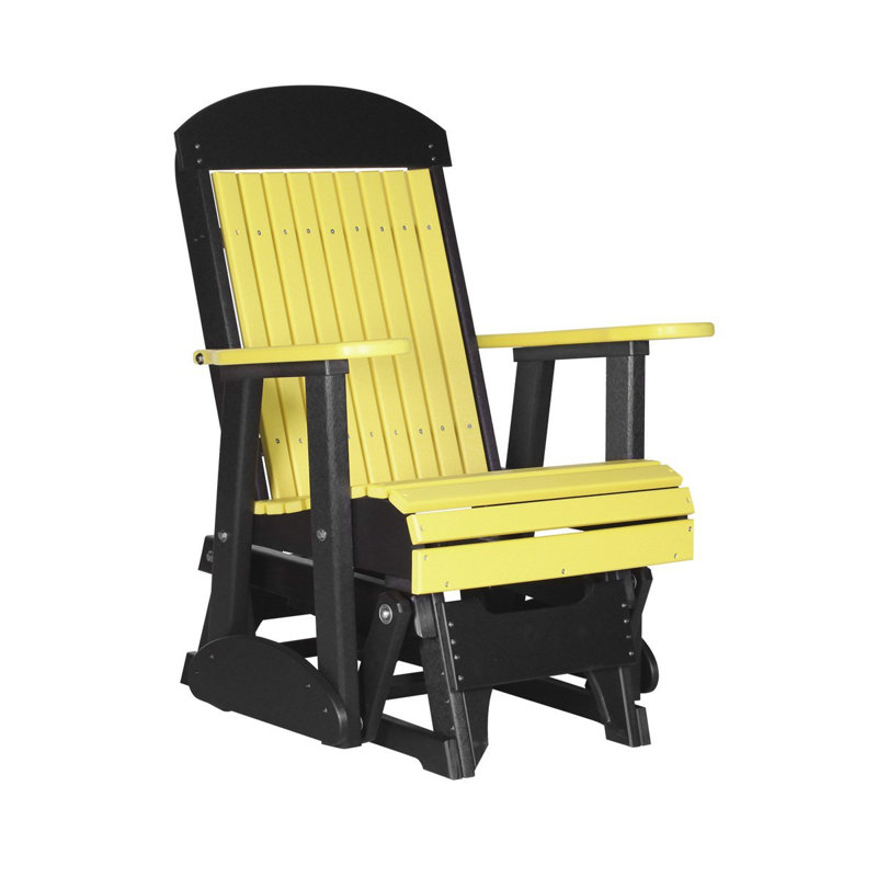 Fauteuil coulissant classique Bosom, Jaune / Noir