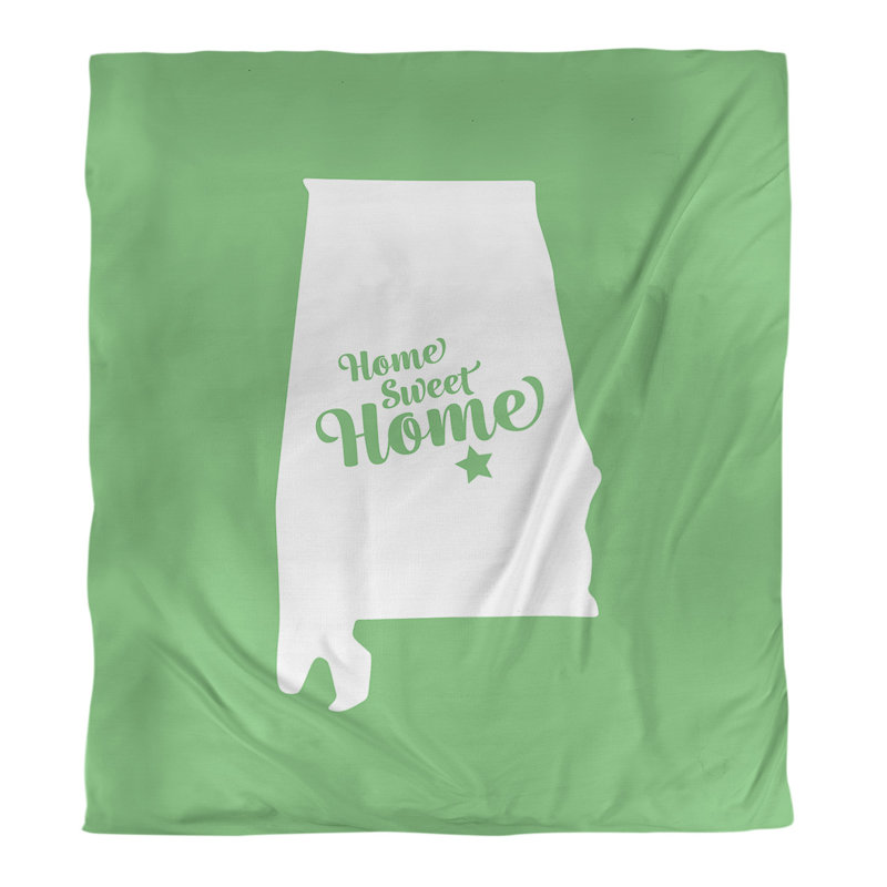Housse de couette à la maison Montgomery, Housse de couette pour lit simple, Vert