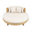 Aurelle Coastal PE Wicker Outdoor Daybed With Water-Repellent Cushions And 4 Pillows