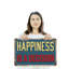 Enseigne en plastique «Happiness Is A Decision» 13 po x 20 po